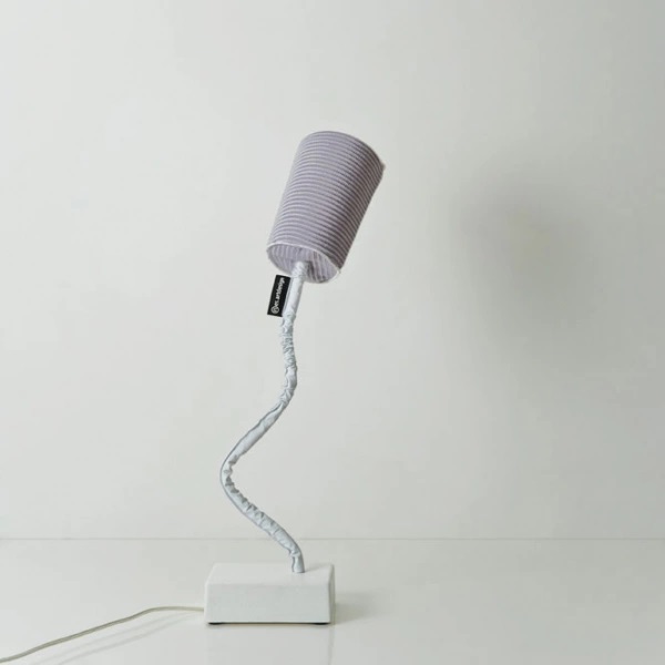 Lampada Da Tavolo Paint T Stripe In-Es Artdesign Collezione Trame Colore Giallo Dimensione 17,5 Cm  Diam. Ø 12 Cm